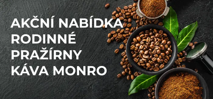 Akční nabídka pražírny Káva Monro
