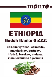 Ethiopia Gedeb Banko Gotiti Káva Monro