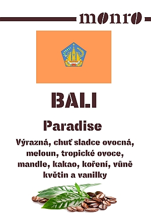 Káva z Bali z pražírny Káva Monro