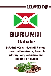  Burundi Gahahe Natural Káva Monro