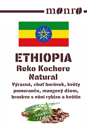 Ethiopia Reko Kochere Arabika Káva Monro