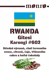 Rwanda Gitesi Karongi Káva Monro