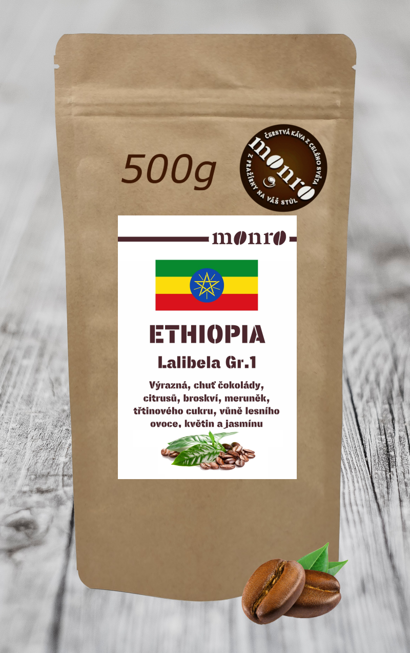 ETHIOPIA LALIBELA GR.1 KÁVA ARABICA