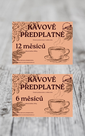 Kávové předplatné pažírna Káva Monro