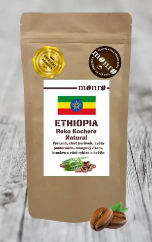 ETHIOPIA REKO KOCHERE NATURAL KÁVA ARABICA