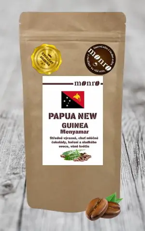 PAPUA NEW GUINEA MENYAMAR KÁVA ARABICA