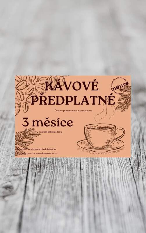 Monro Kávové předplatné 3 měsíce 250g