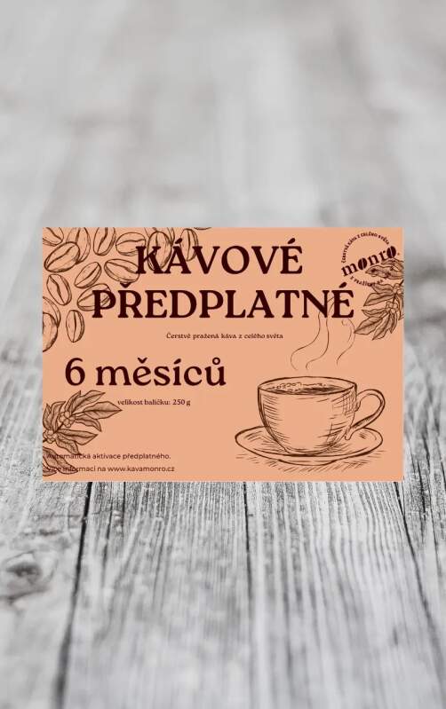 Monro Kávové předplatné 6měsíců 250g