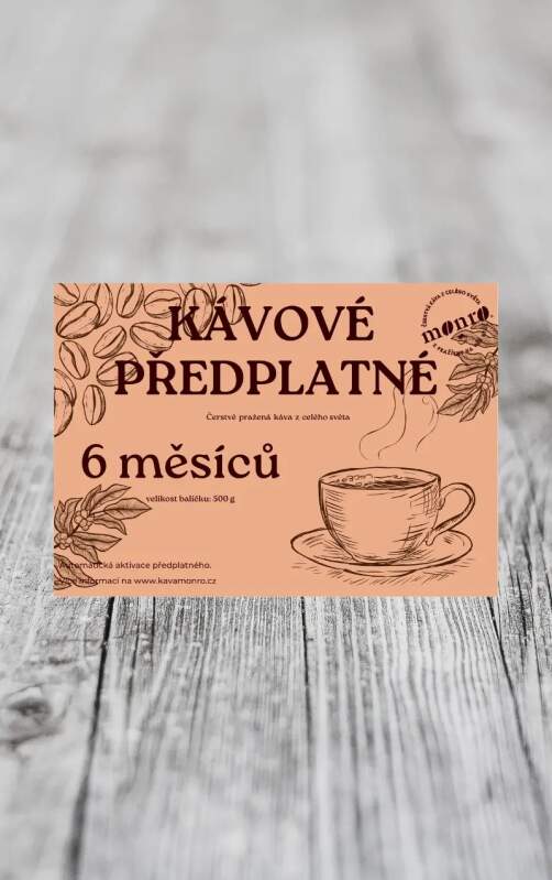 Monro Kávové předplatné 6 měsíců 500g