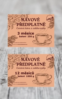 Kávové předplatné pažírna Káva Monro